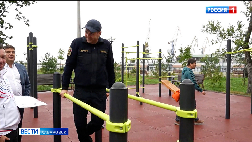 «Как будем благоустраивать дамбу, решат хабаровчане»: Дмитрий Демешин осмотрел готовые строй-объекты