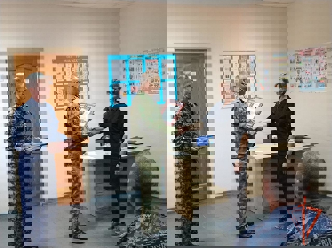 Руководитель Управления Росгвардии по Омской области проинспектировал подразделение тероргана на юге региона