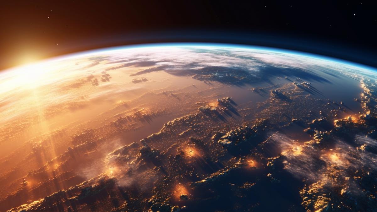 Земля вид из космоса
