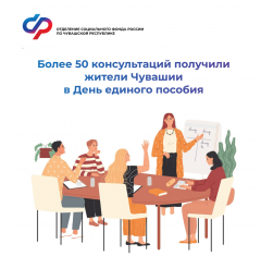  В День единого пособия специалисты Отделения СФР по Чувашской Республике провели более 50 консультаций СФР по Чувашии 