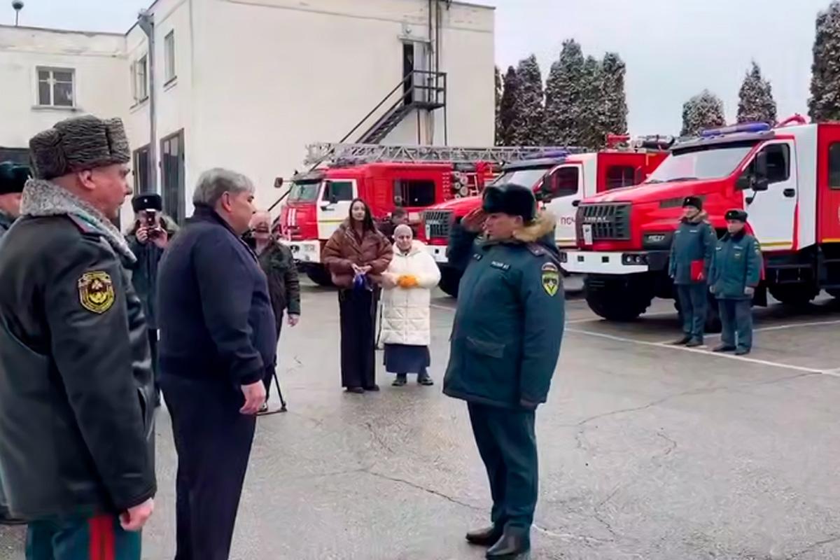 В КБР поступила партия новой пожарной и спасательной техники