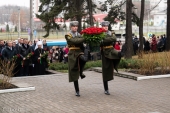 В Международный день памяти жертв геноцида Патриарший экзарх всея Беларуси совершил панихиду в минском храме Воздвижения Креста Господня