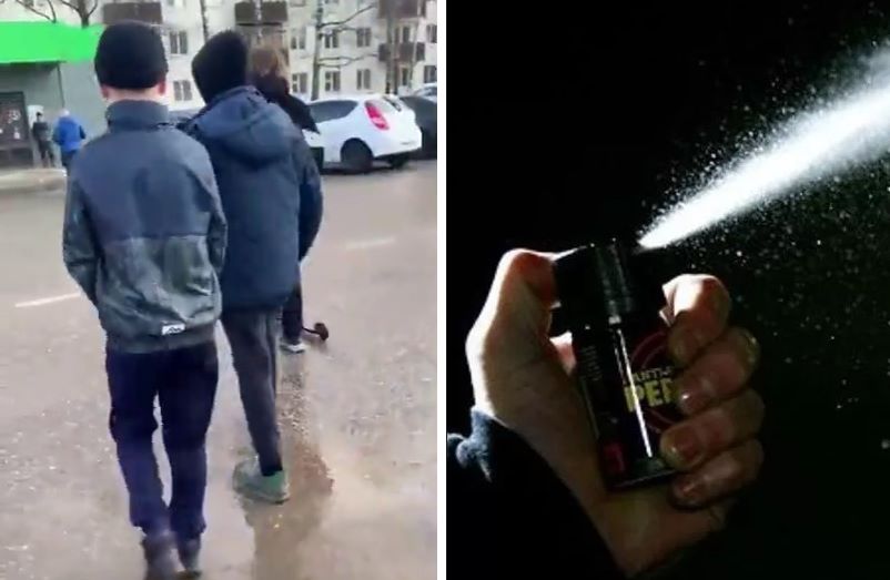 пероцвый баллон в лицо. перецовый балло в лицо. человек с перцовым баллончиком. газовый баллончик полиции. человек с перцовым баллончиком.