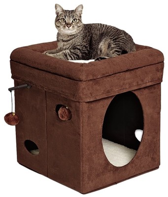 Домик для кошек Midwest Curious Cat Cube 38,4х38,4х42 см