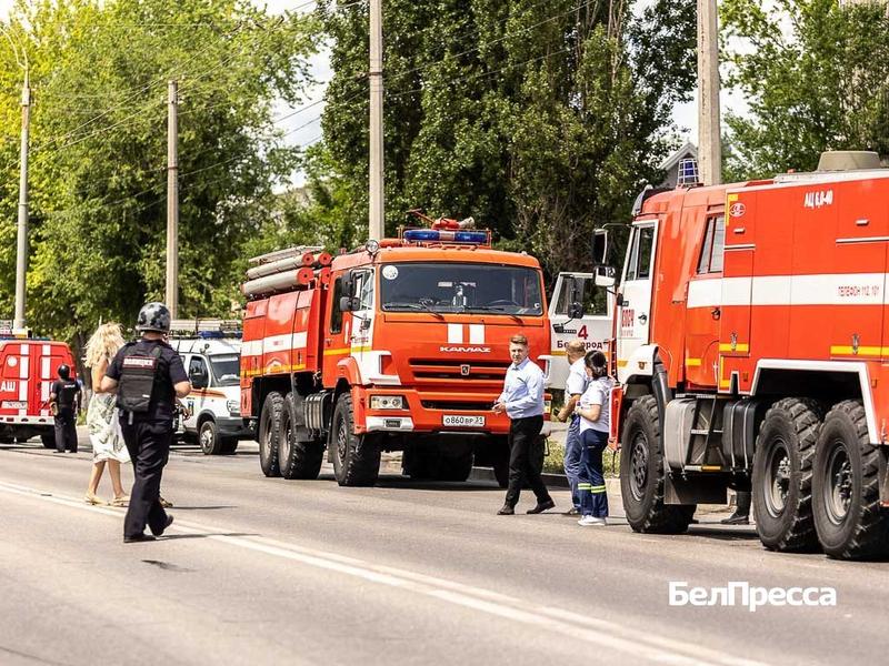 В Белгороде беспилотник ВСУ атаковал автозаправку (фоторепортаж)