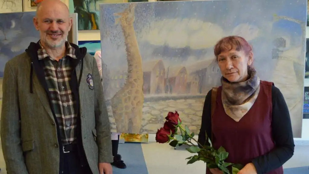 Персональная выставка работ члена союза художников Литвы: Фантазии воплощаются на холстах