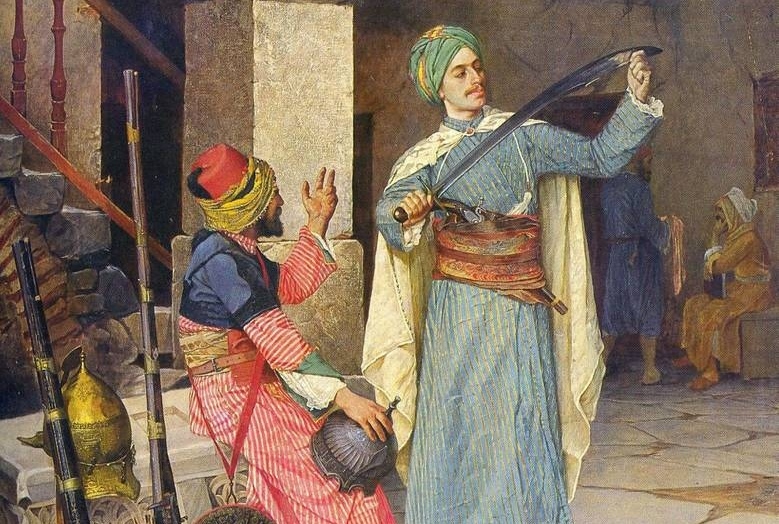 Осман Хамди Бей. Продавец оружия (фрагмент) 1908