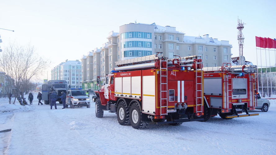 Условная атака беспилотника в Нарьян-Маре – росгвардейцы приняли участие в антитеррористической тренировке