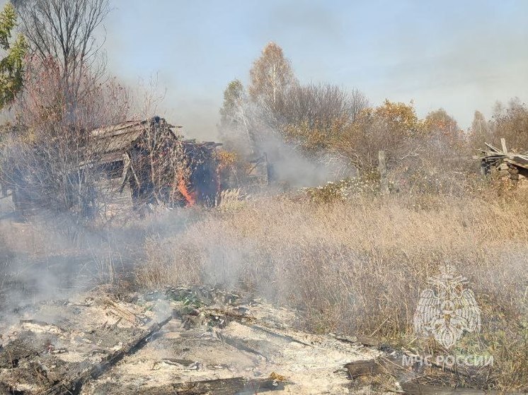 8 домов сгорели в Лукояновском районе Нижегородской области