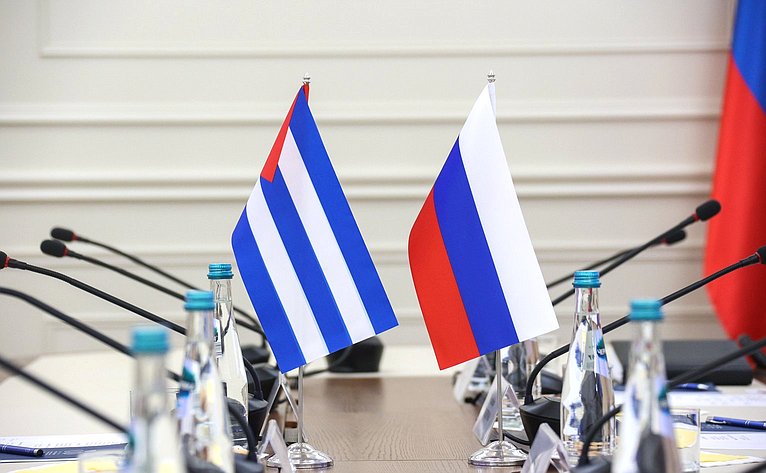 Встреча председателя Комитета СФ по федеративному устройству, региональной политике, местному самоуправлению и делам Севера Андрея Шевченко с Чрезвычайным и Полномочным Послом Республики Куба в Российской Федерации Энрике Орта Гонсалесом