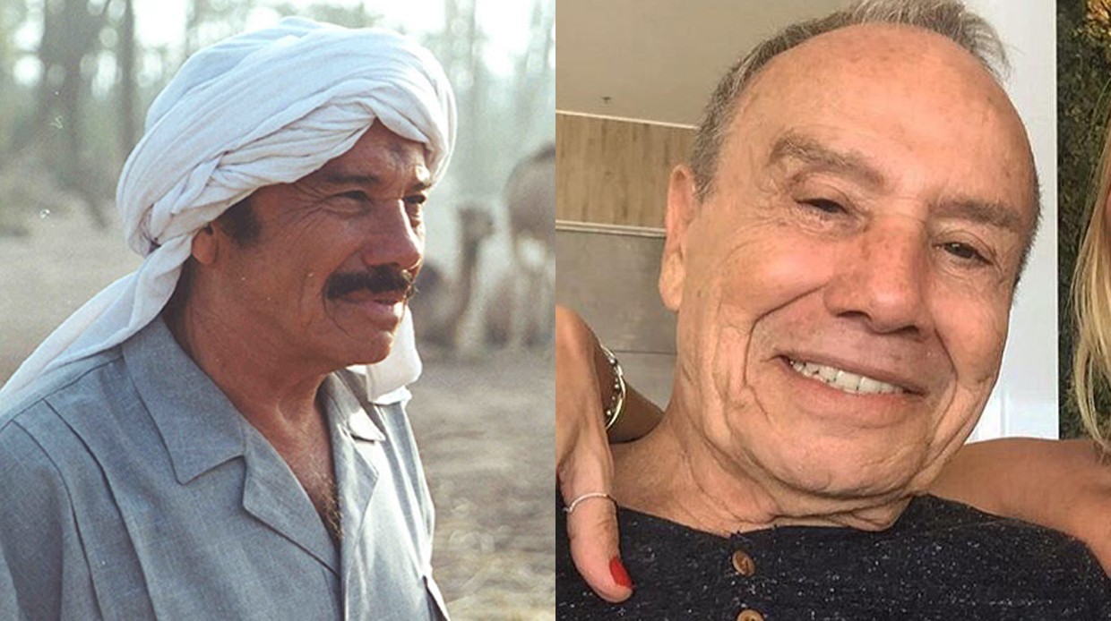 Слева направо: Стенио Гарсия в роли дяди Али и сейчас.