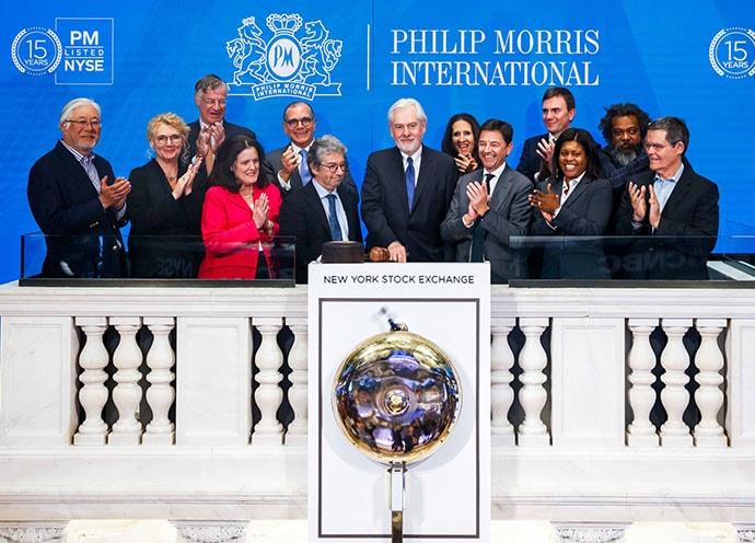 Philip Morris celebrates 15 years as a publicly owned company