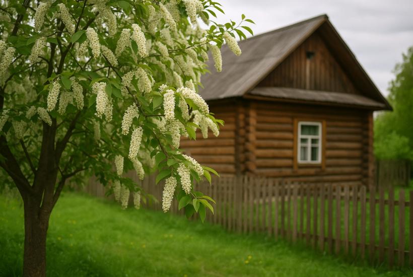 Черемуха у дома