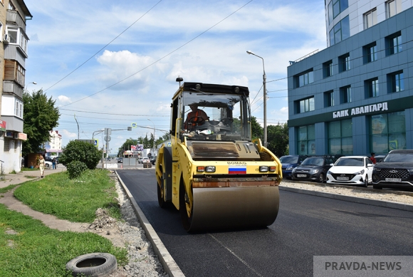 В Пензе завершается ремонт дороги на улице Бакунина