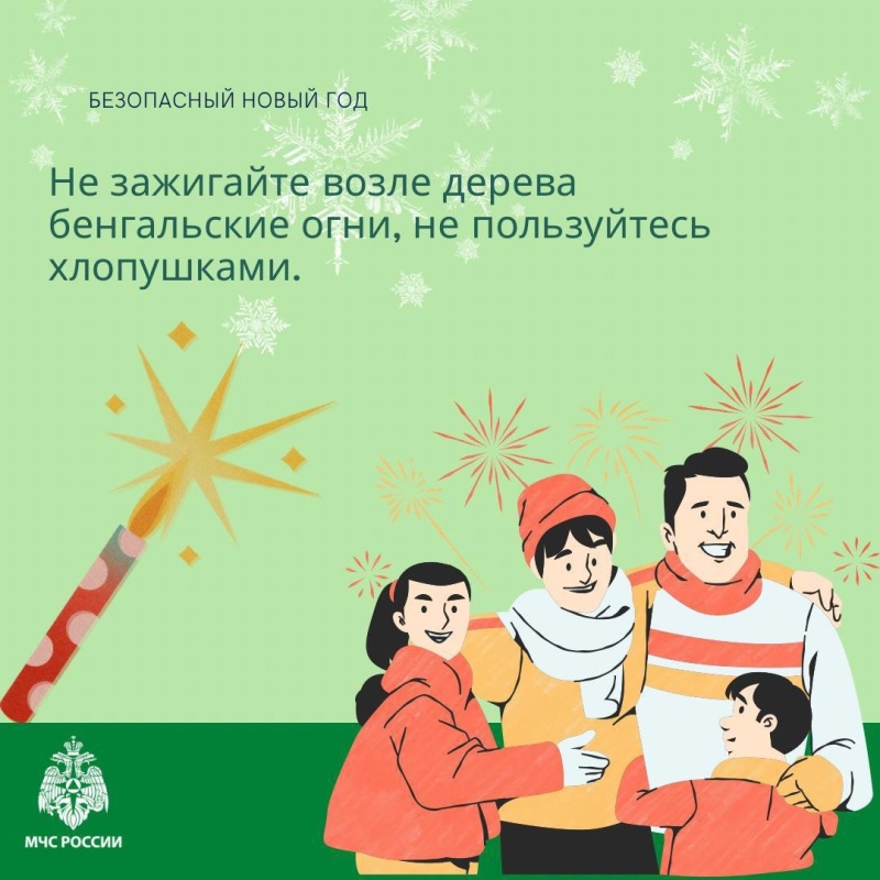 МЧС Москвы напоминает правила пожарной безопасности при установке новогодней ели