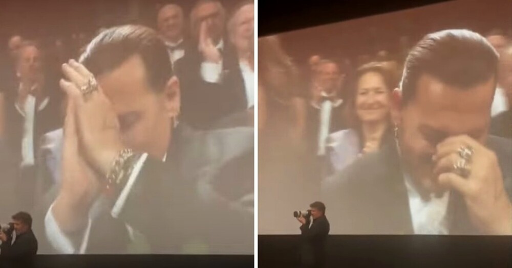 Джонни Депп еле сдерживал слёзы во время 7-минутной стоячей овации после показа его нового фильма в Каннах