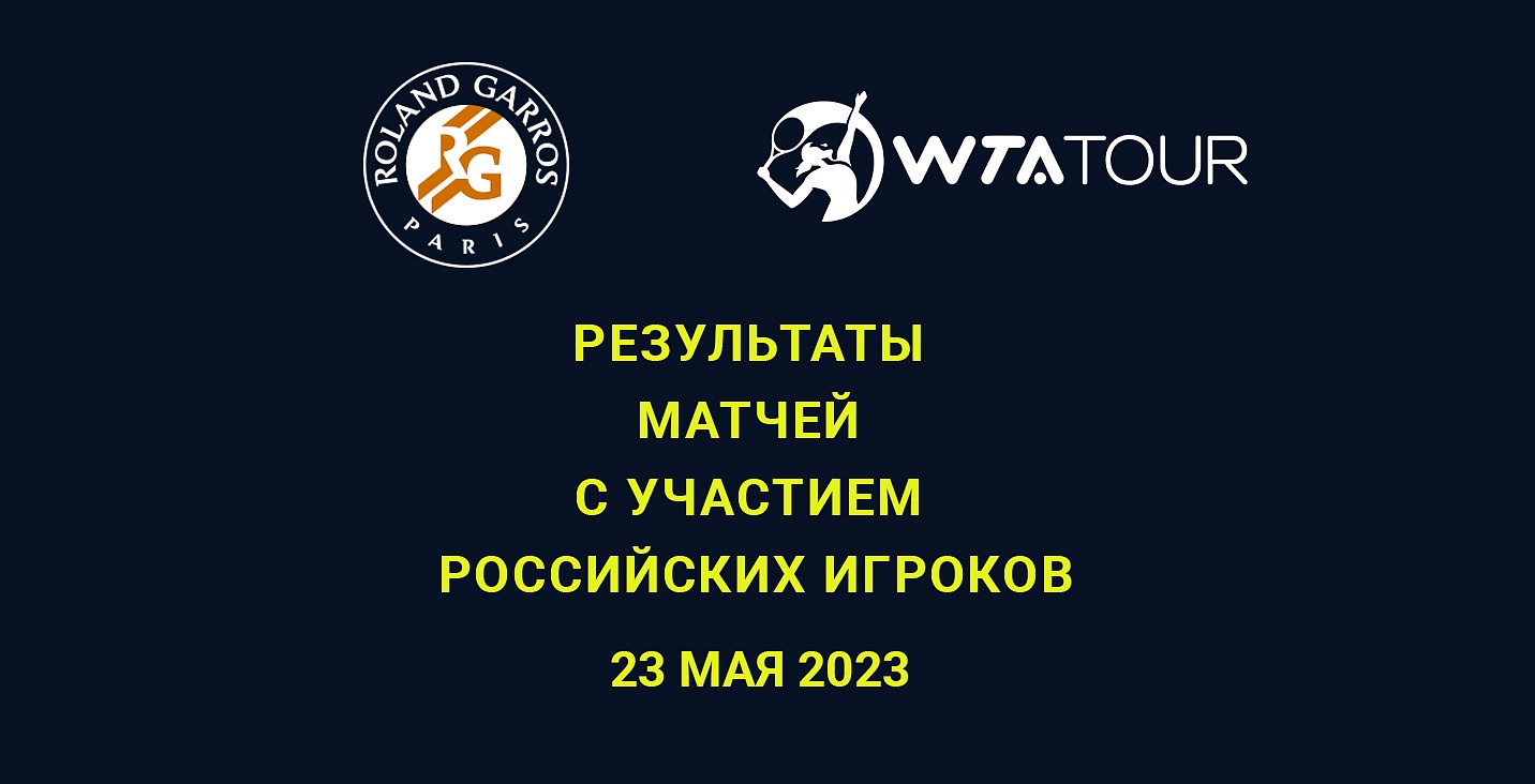 Результаты матчей Roland Garros (квалификация), турниров WTA 250 в Страсбурге и Рабате