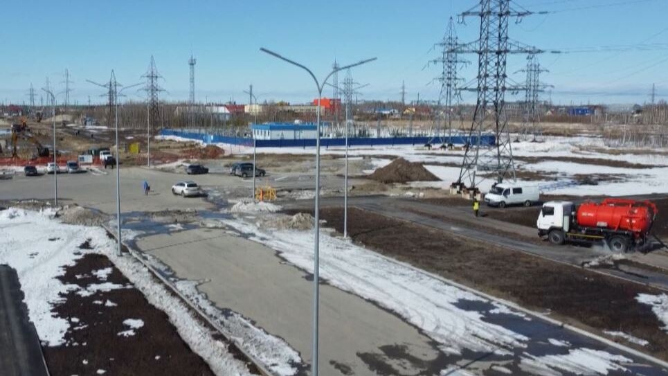 В Нижневартовске возобновилось строительство дороги в новые микрорайоны