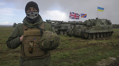 Украинский военный в Великобритании