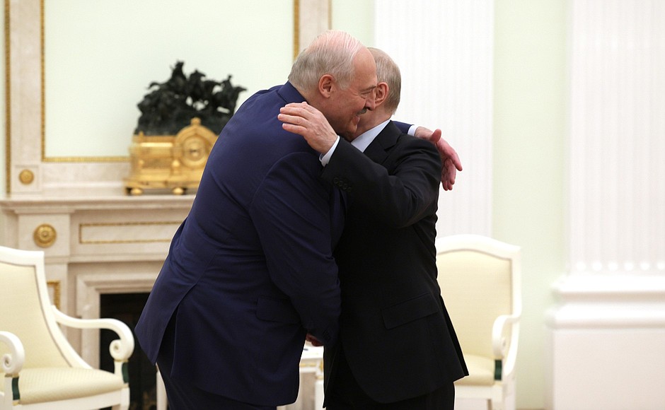 С Президентом Белоруссии Александром Лукашенко.
