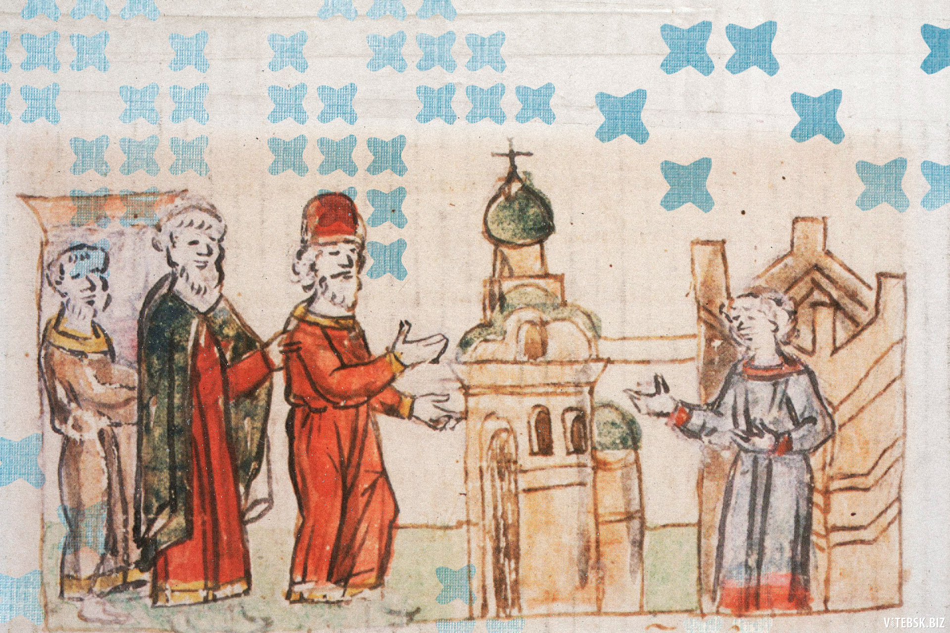 миниатюры радзивиловской летописи крещение князя владимира. радзивиловская миниатюра крещение князя владимира. миниатюра крещение владимира. миниатюра крещение владимира. миниатюра крещение владимира.