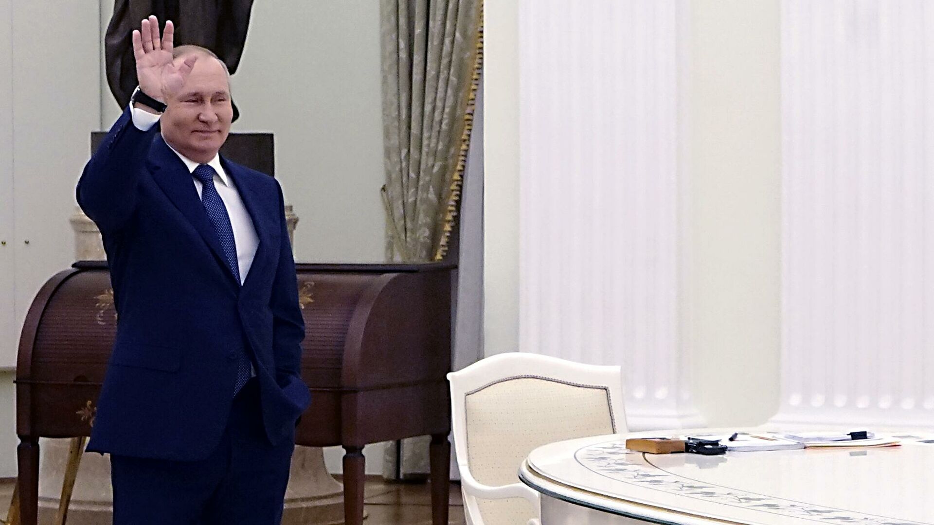 Путин Макрон встреча в Кремле