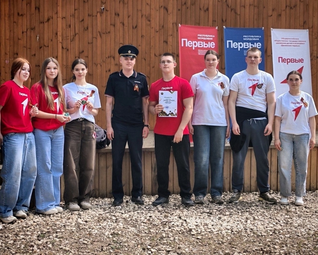 Офицер Росгвардии выступил судьей патриотического квеста в Темникове в преддверии 81-й годовщины Дня Победы