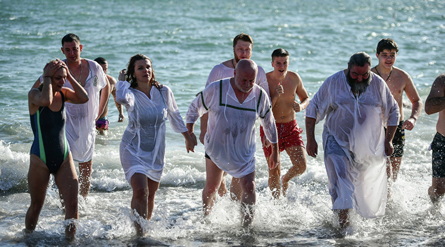 Крещенские омовения в Ялте