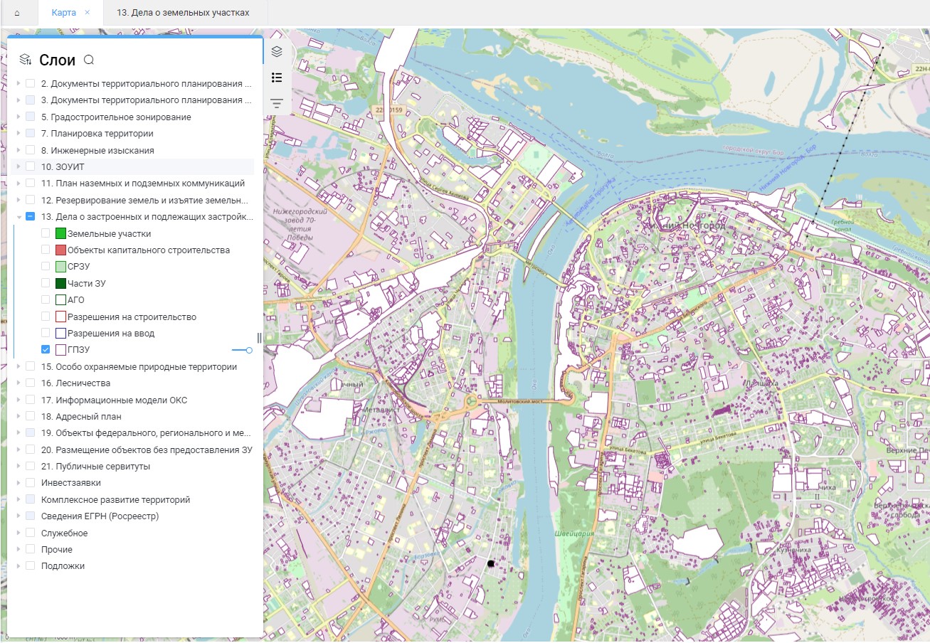 Градостроительный план нижегородской области