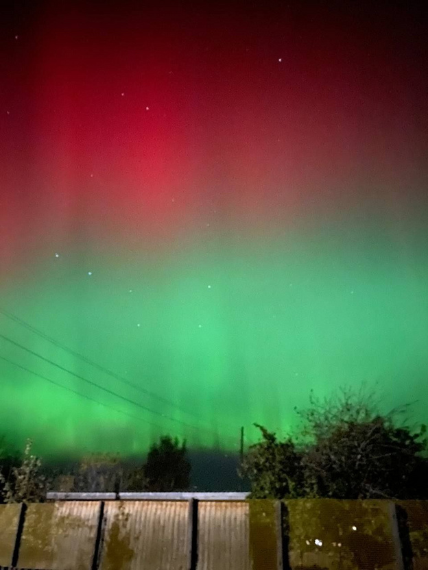 Жители Кировской области запечатлели полярное сияние. Фото