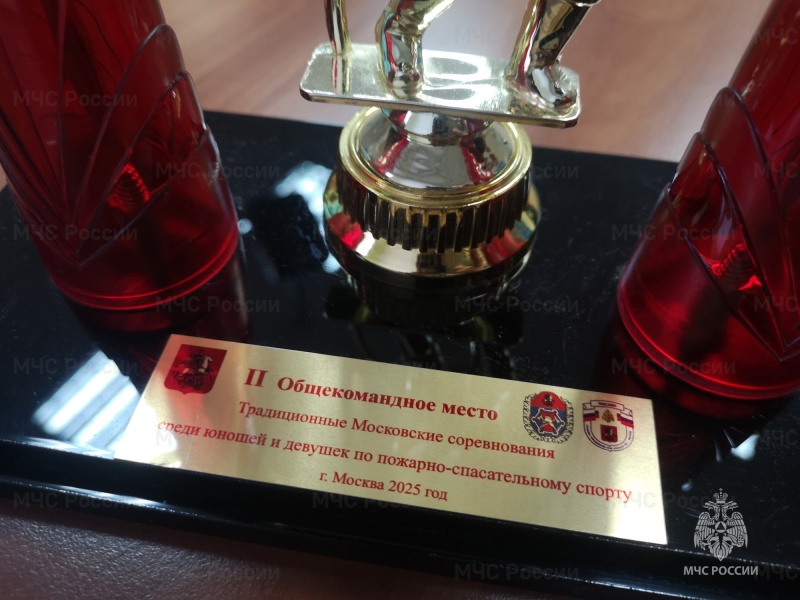 В Управлении по Юго-Восточному административному округу наградили юношескую сборную по пожарно-спасательному спорту