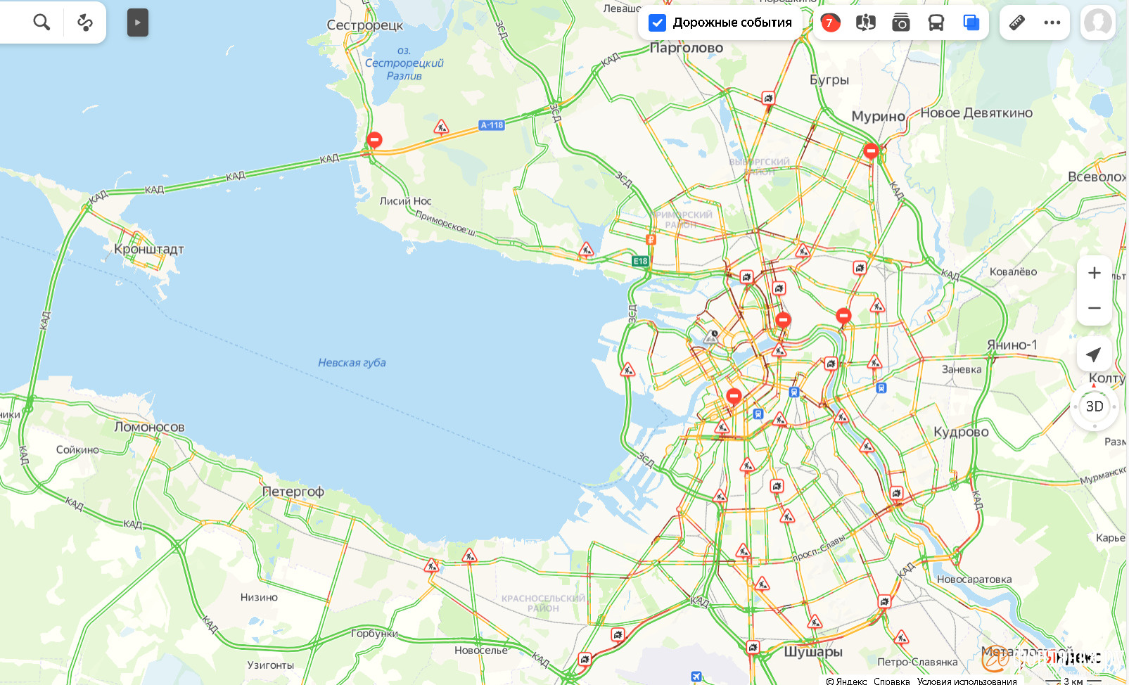 Почему в питере пробки