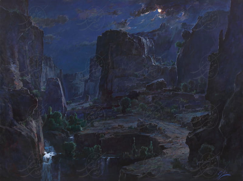 Лунный свет ночью