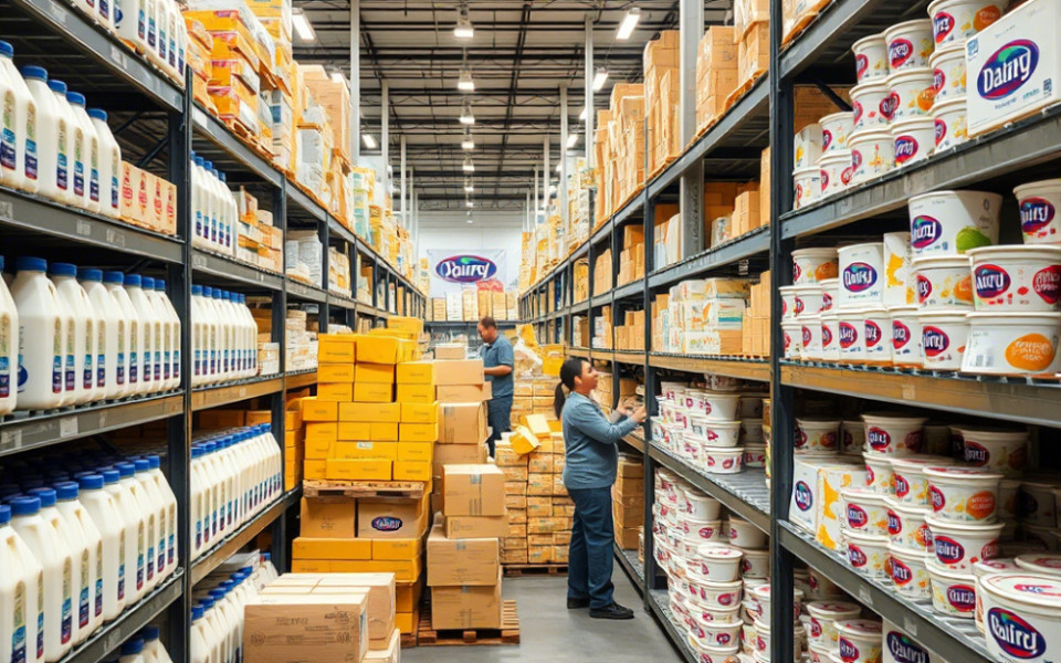 Склад молочной продукции