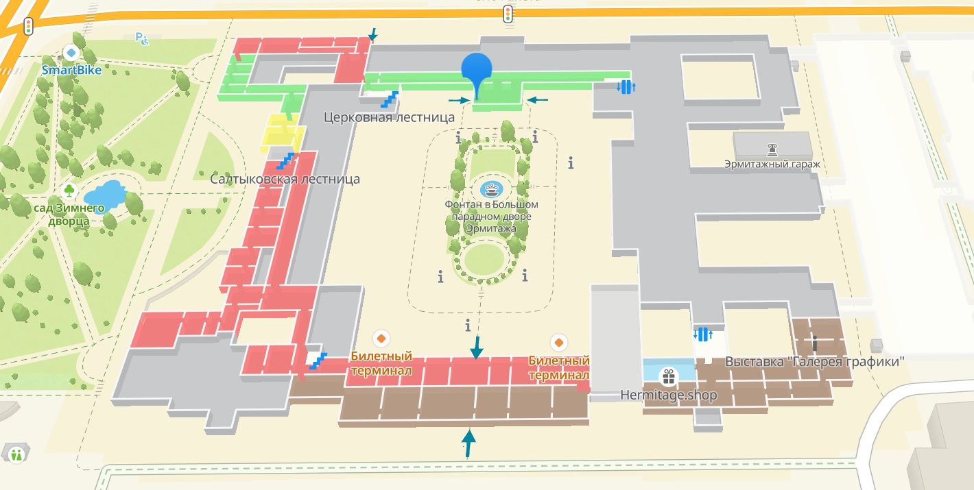 Интерактивная карта эрмитажа в санкт петербурге