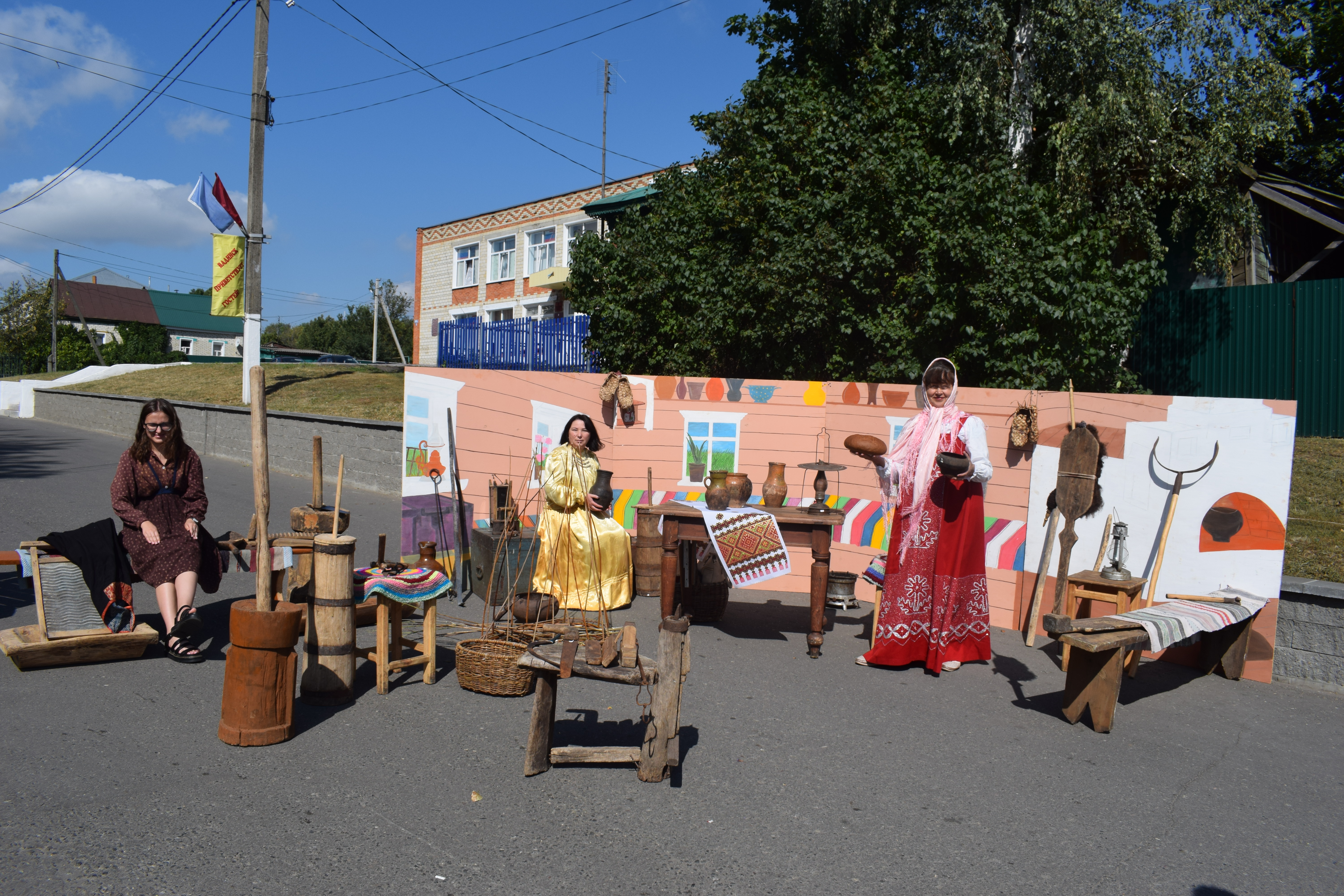 Народная ярмарка. Ярмарка в селе. Фестиваль трех Спасов в Вадинске. Вадинск РДК.