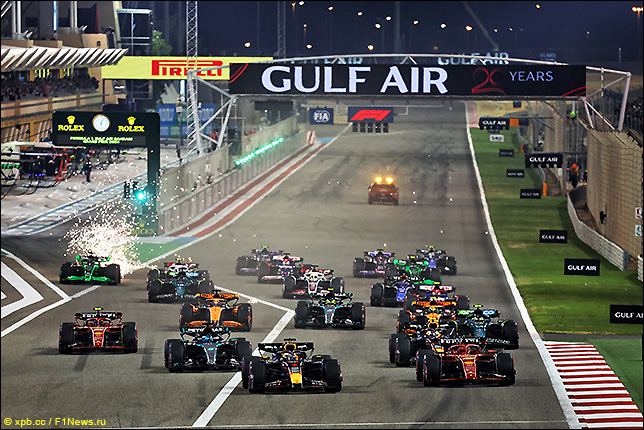 Старт Гран При Бахрейна 2024