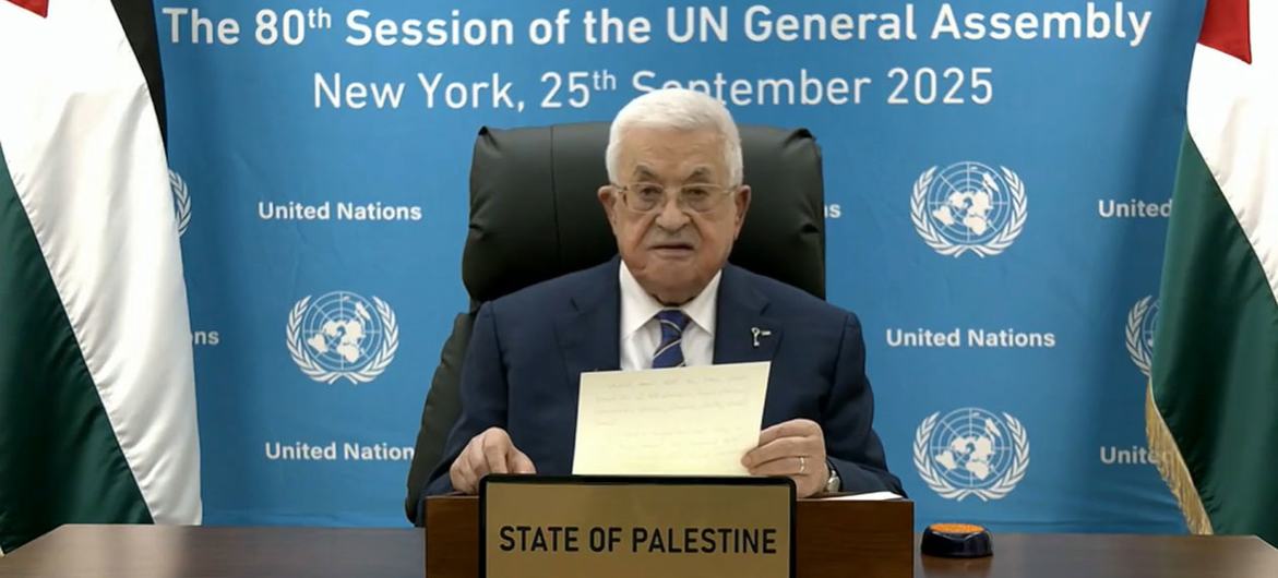 Президент Государства Палестина Махмуд Аббас выступил в Генеральной Ассамблее ООН по видеосвязи.