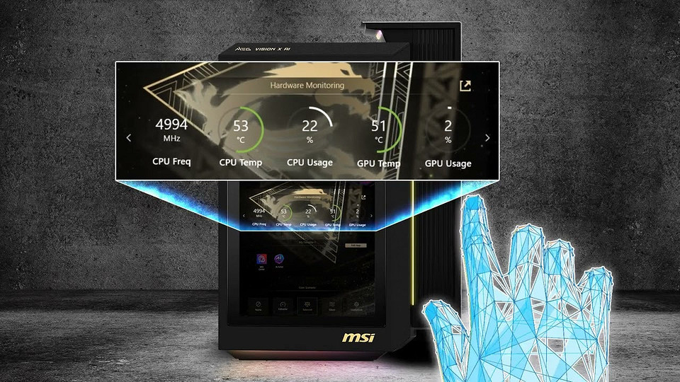 MSI представила мощный игровой компьютер MEG VISION X AI 2 с 13-дюймовым сенсорным экраном