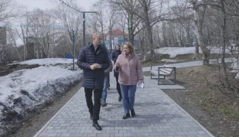 Ход подготовки второго этапа благоустройства парка «Электрон» проинспектировали в Петропавловске-Камчатском