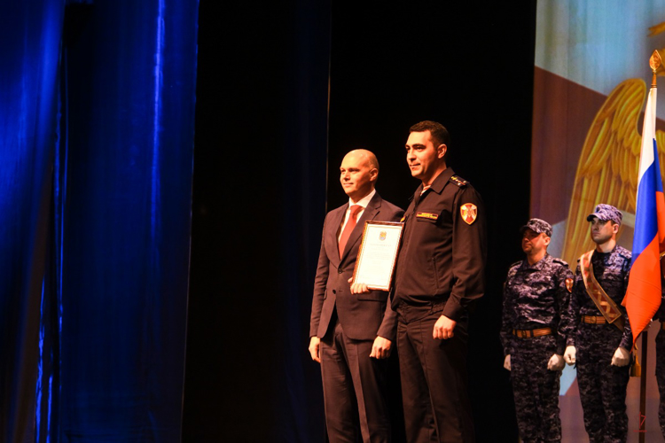 В Калининграде состоялось торжественное мероприятие в честь Дня образования войск национальной гвардии (видео)