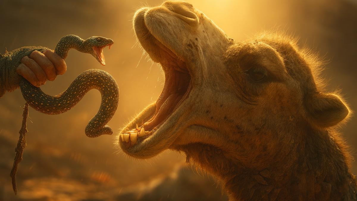 Верблюд и змея