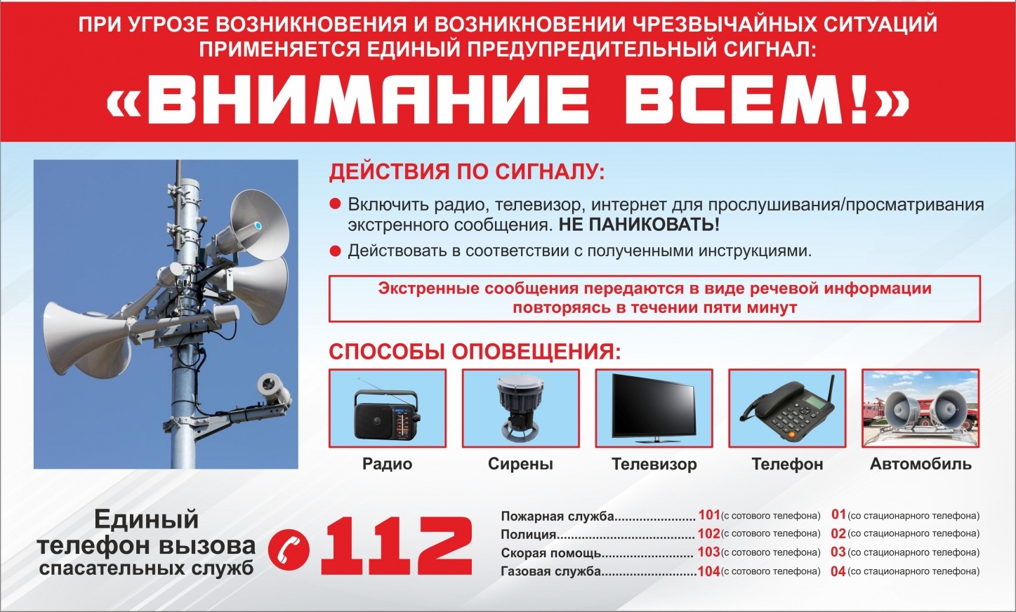 Действия при сигнале внимание всем картинки