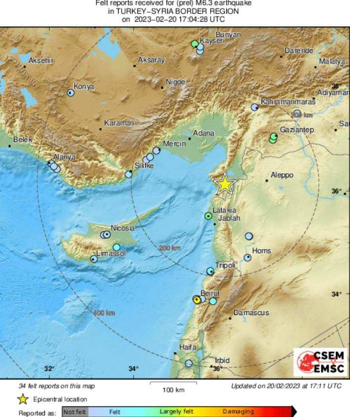 Карта турции землетрясение сегодня