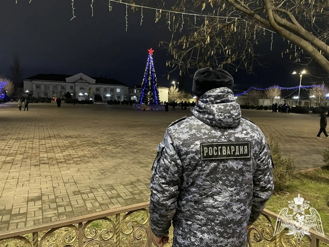 Росгвардейцы обеспечили безопасность во время новогодних и рождественских праздников в Дагестане