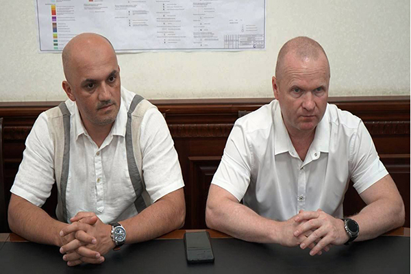 Начальник УФСИН Дагестана Сергей Ролдугин и глава города Дагестанские Огни Замир Гаджимурадов обсудили перспективы сотрудничества