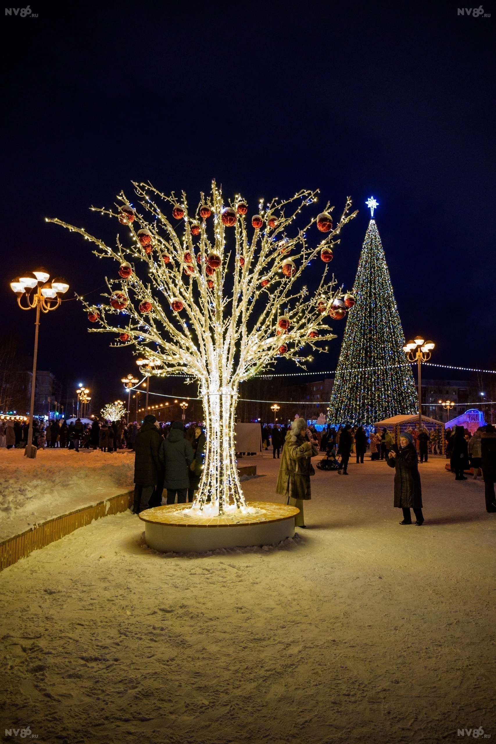 В Нижневартовске торжественно открыли ледовый городок. ФОТО