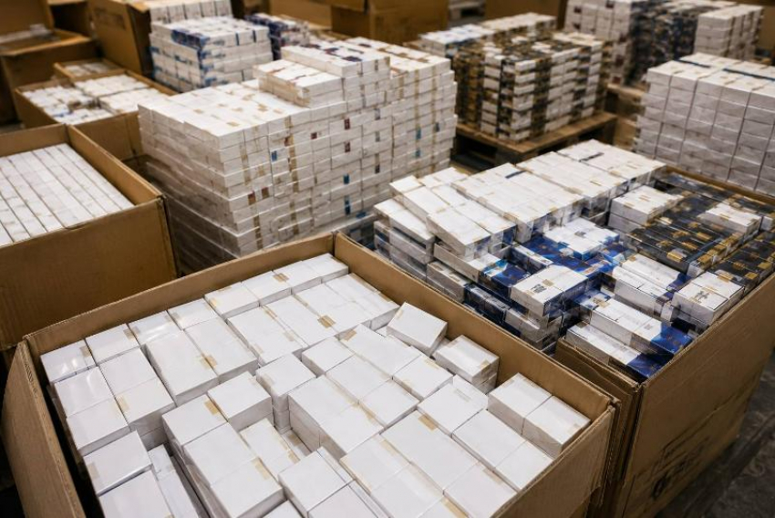 Воронежец попытался вывезти из России 11 тысяч пачек «паленых» сигарет