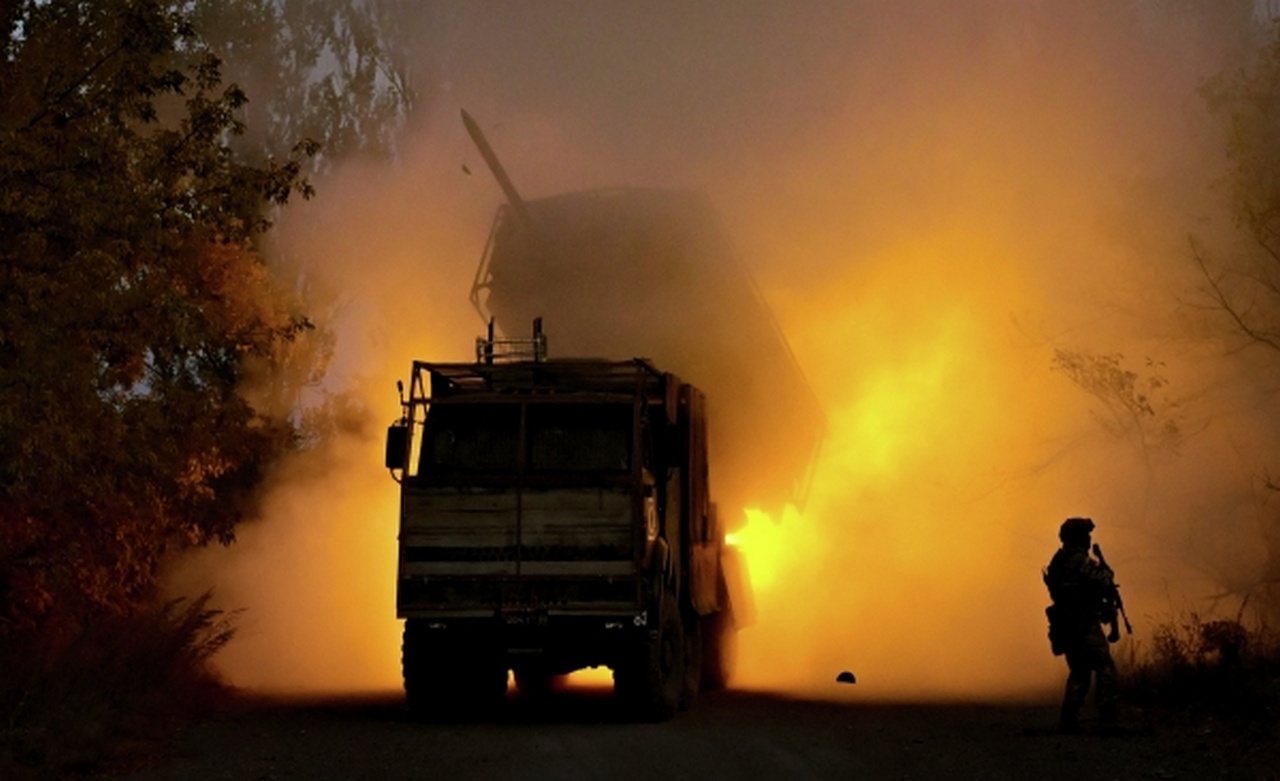 Боевая работа системы дистанционного минирования «Земледелие».