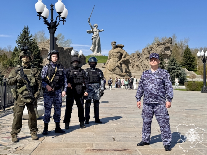 В городе-герое Волгограде росгвардейцы поддержали Всероссийскую акцию «От Камчатки до Калининграда» (Видео)
